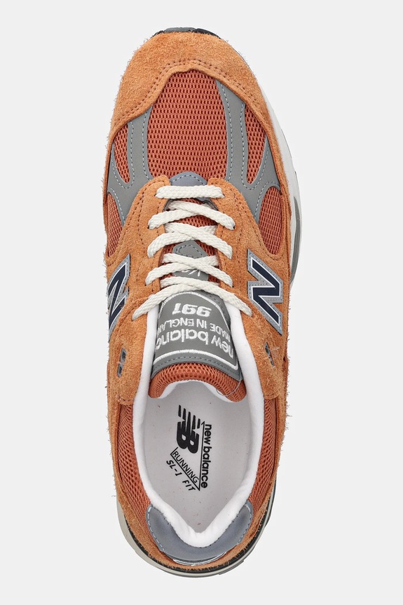 Tenisice od brušene kože New Balance U991OV2 narančasta U991OV2