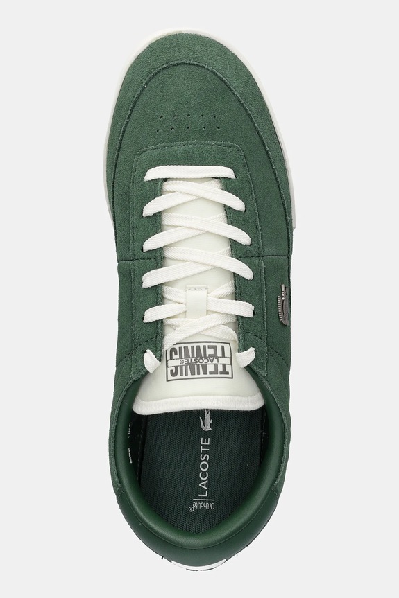 Lacoste sneakers in camoscio AURA verde 50SMA0155