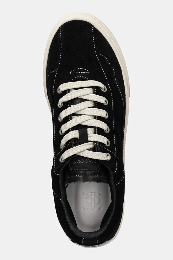 Stepney Workers Club tenisówki zamszowe Omni Dellow Silk Suede czarny OM01015