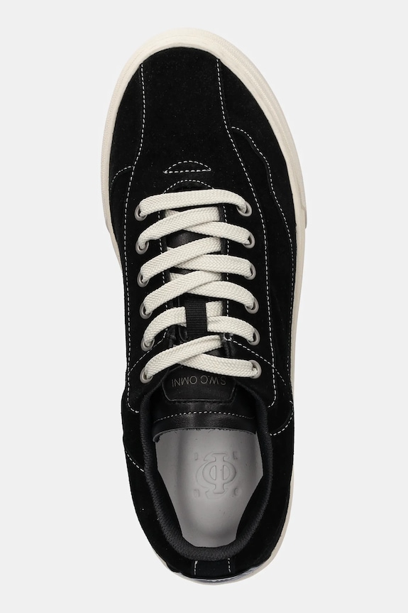 Stepney Workers Club tenisówki zamszowe Omni Dellow Silk Suede czarny OM01015
