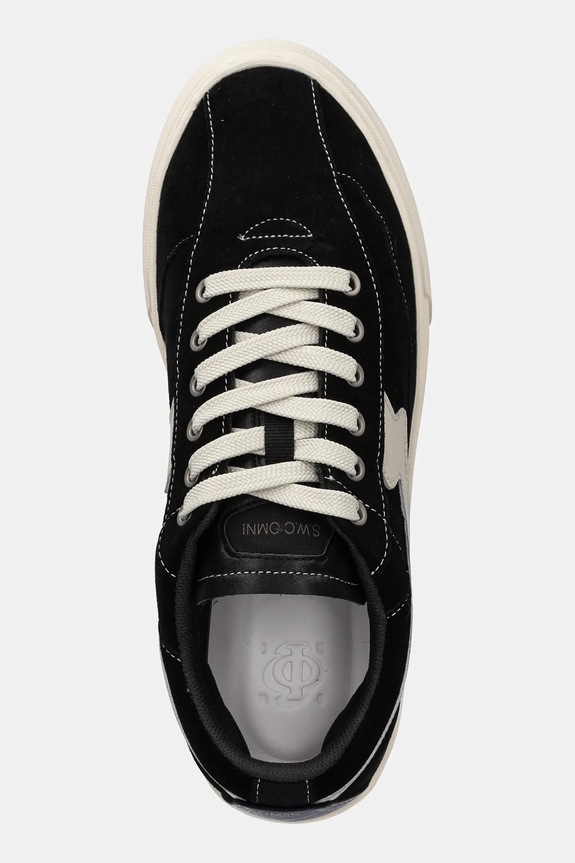 Stepney Workers Club sneakersy zamszowe Omni Dellow S-Strike Silk Suede czarny OM03015