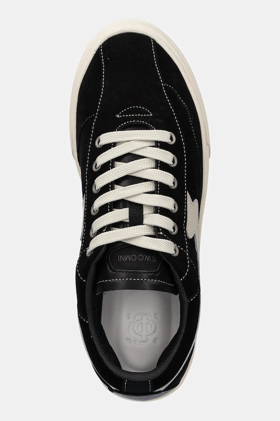 Stepney Workers Club sneakersy zamszowe Omni Dellow S-Strike Silk Suede czarny OM03015