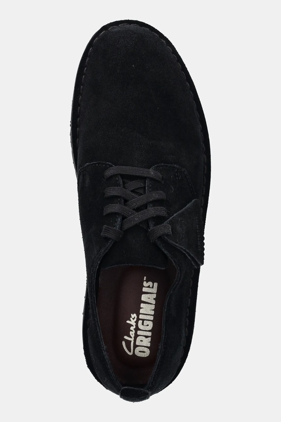 Clarks Originals suede shoes Desert Rock Lo black 26180659