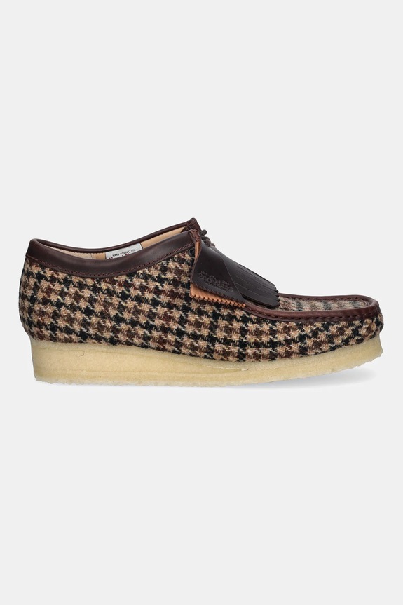 Clarks Originals półbuty wełniane Wallabee 26182791 brązowy AW25