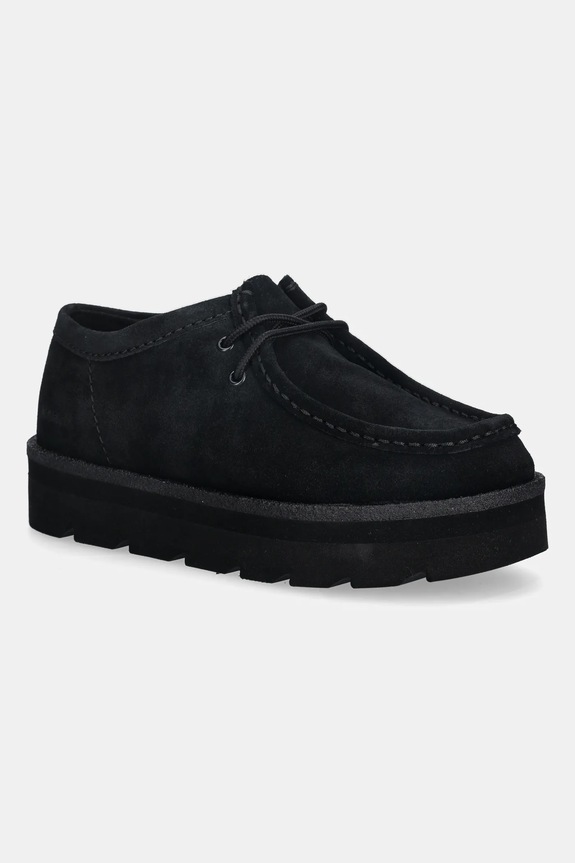 Clarks Originals półbuty zamszowe Meare Walla skóra zamszowa czarny 26183983