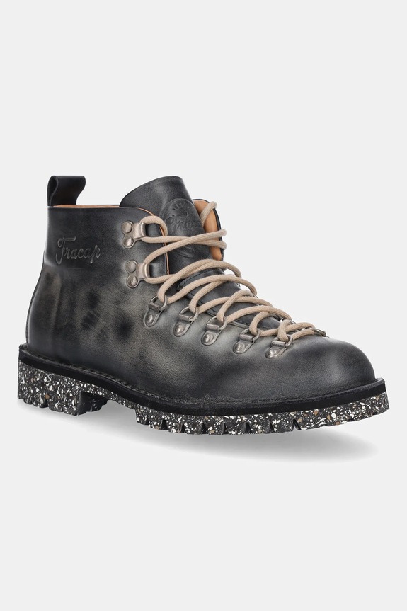 Kožne cipele Fracap Magnifico M120 Vintage Alfredo bez tople podstave siva MAGNIFICO.M120.VINTAGE