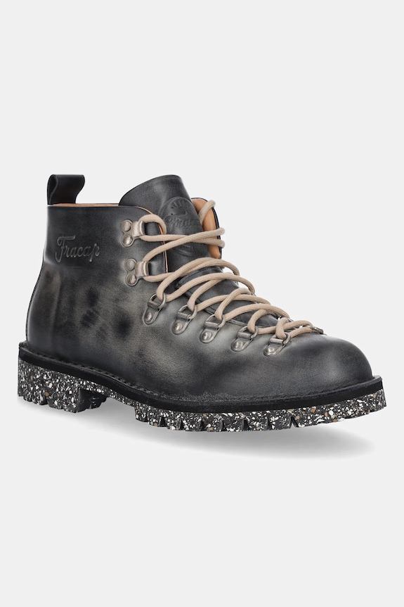 Kožne cipele Fracap Magnifico M120 Vintage Alfredo bez tople podstave siva MAGNIFICO.M120.VINTAGE