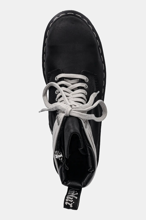 Rick Owens DRKSHDW leather hiking boots x Dr. Martens Quad Sole Steel Toe Boot black DM02E6813.9001