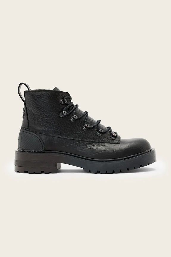 AllSaints bőr cipő Mccoy Hiking Boot nappa bőr fekete M041FD