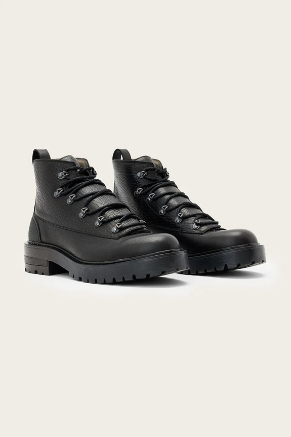 AllSaints bőr cipő Mccoy Hiking Boot M041FD fekete AW25