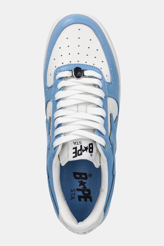 Kožené tenisky A Bathing Ape BAPE STA #3 modrá 1L30191305