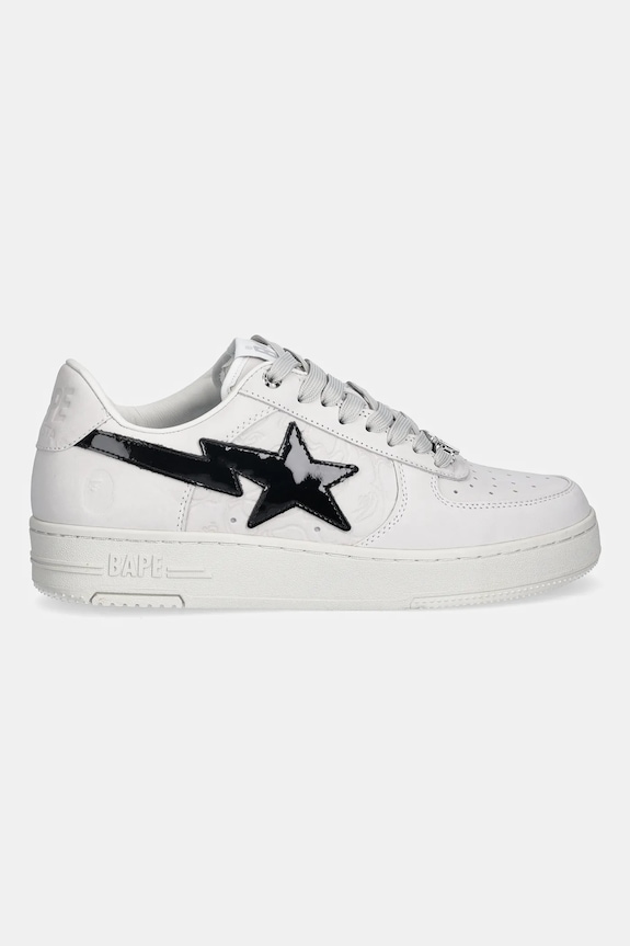 A Bathing Ape sneakersy skórzane BAPE STA #4 1L30191310 biały AW25