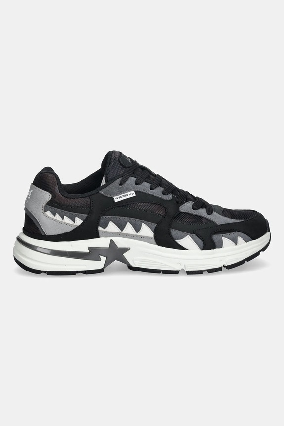 Δερμάτινα sneakers A Bathing Ape BAPE Shark STA #1 1L30191319 μαύρο AW25