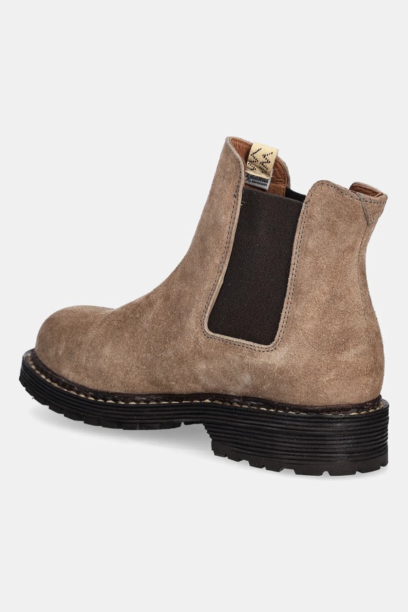 Obuća Gležnjače od brušene kože Visvim GORNERGRAT MID-FOLK 125202002006 zelena