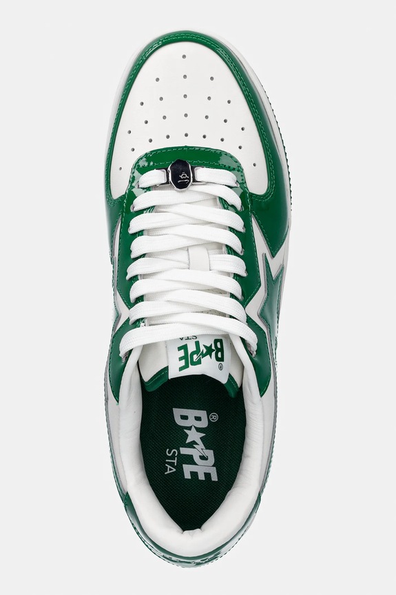 A Bathing Ape leather sneakers BAPE STA ICON #1 green 001FWL801305M