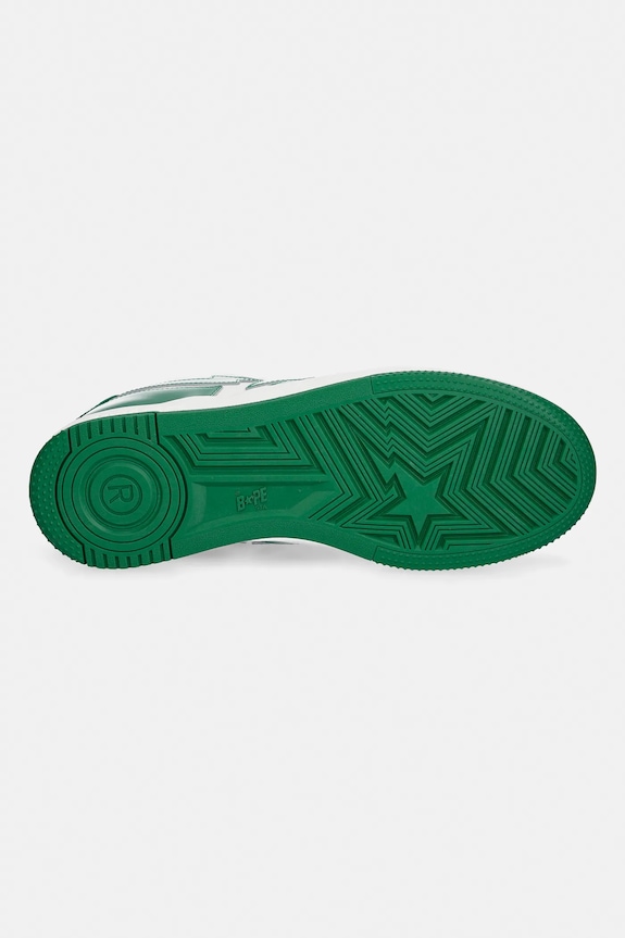 A Bathing Ape leather sneakers BAPE STA ICON #1 001FWL801305M green