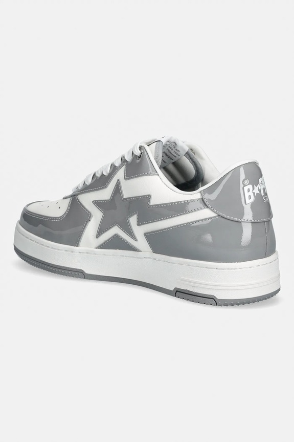 Shoes A Bathing Ape leather sneakers BAPE STA ICON #1 001FWL801305M gray