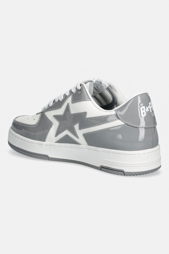 Shoes A Bathing Ape leather sneakers BAPE STA ICON #1 001FWL801305M gray