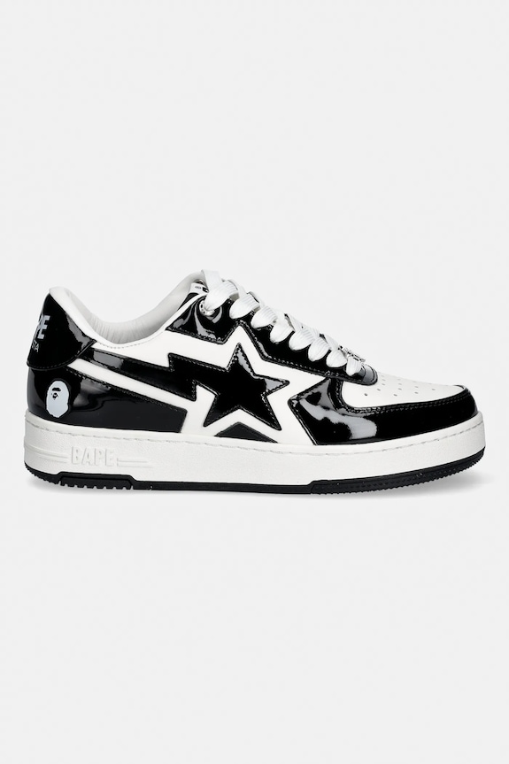 Кожаные кроссовки A Bathing Ape BAPE STA ICON #1 001FWL801305M чёрный AW25