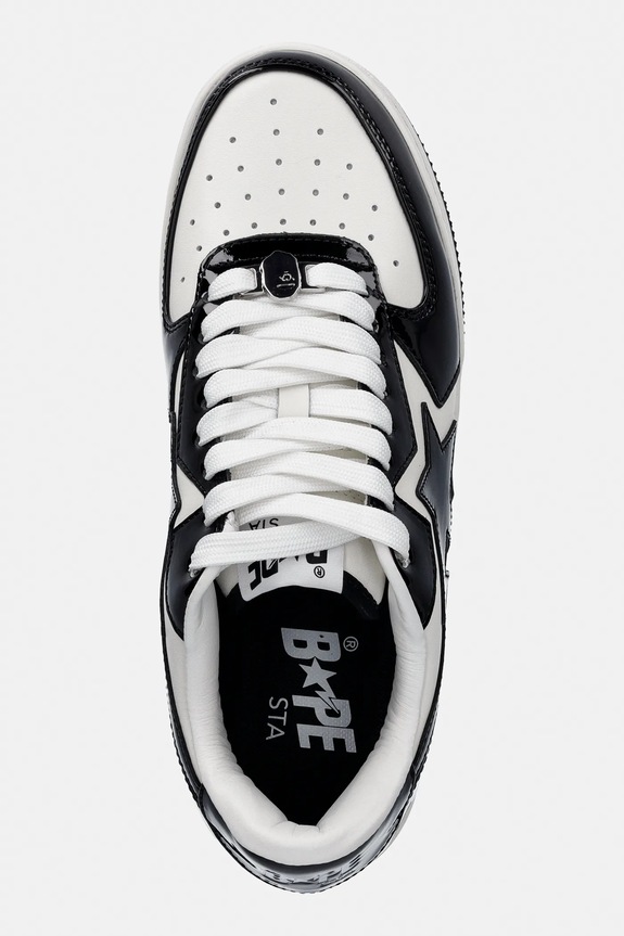 Кожаные кроссовки A Bathing Ape BAPE STA ICON #1 чёрный 001FWL801305M