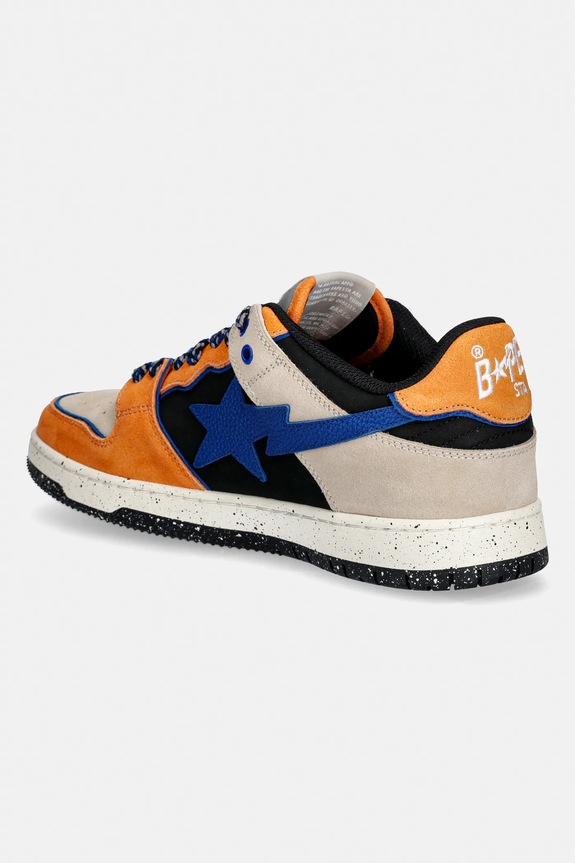 Shoes A Bathing Ape leather sneakers BAPE SK8 STA #1 001FWL801312M orange
