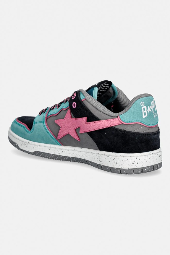 Обувь Кожаные кроссовки A Bathing Ape BAPE SK8 STA #1 001FWL801312M голубой