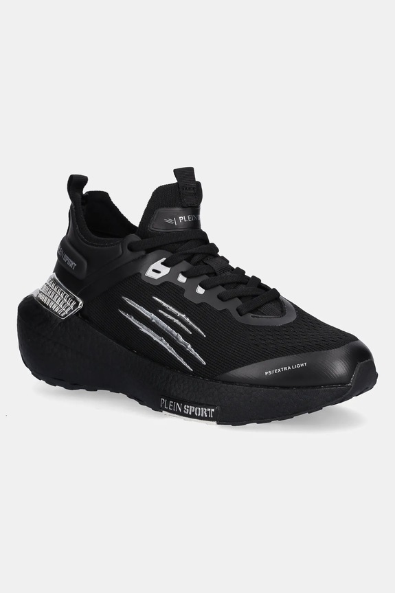 Tenisice PLEIN SPORT Stealth Runner Extra Light sintetički crna USC0733.STE003N.0291