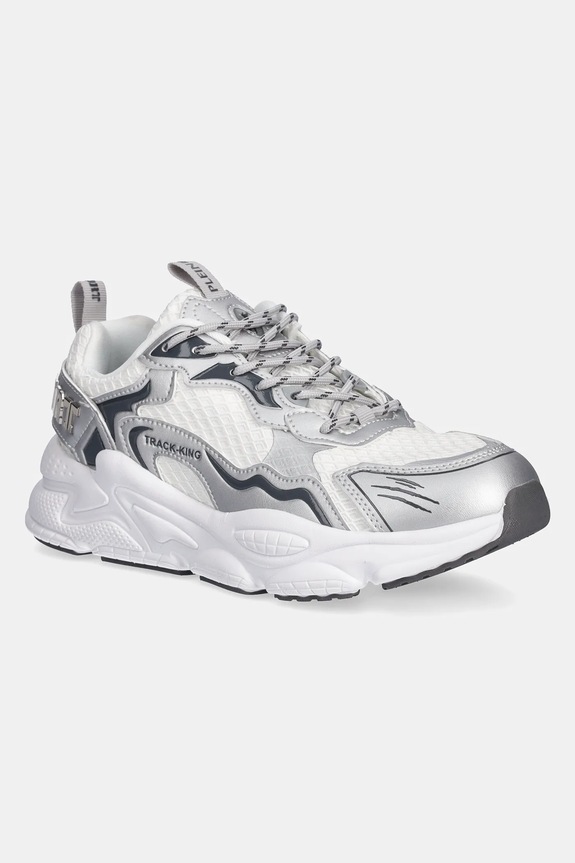 Tenisky PLEIN SPORT Track-King Chrome textilný biela USC0843.STE003N.0170