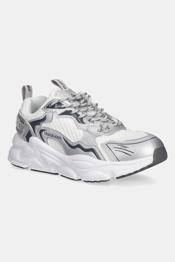 Tenisky PLEIN SPORT Track-King Chrome textilný biela USC0843.STE003N.0170