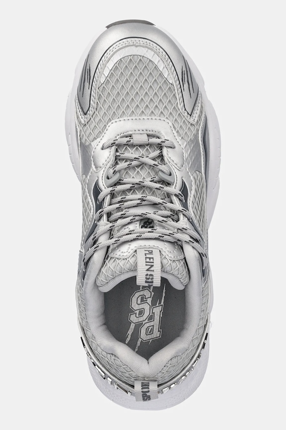 Tenisky PLEIN SPORT Track-King Chrome strieborná USC0843.STE003N.70