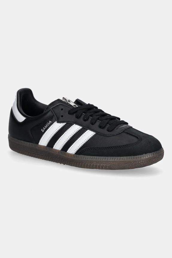 adidas Originals leather sneakers Samba OG flat black JQ8835