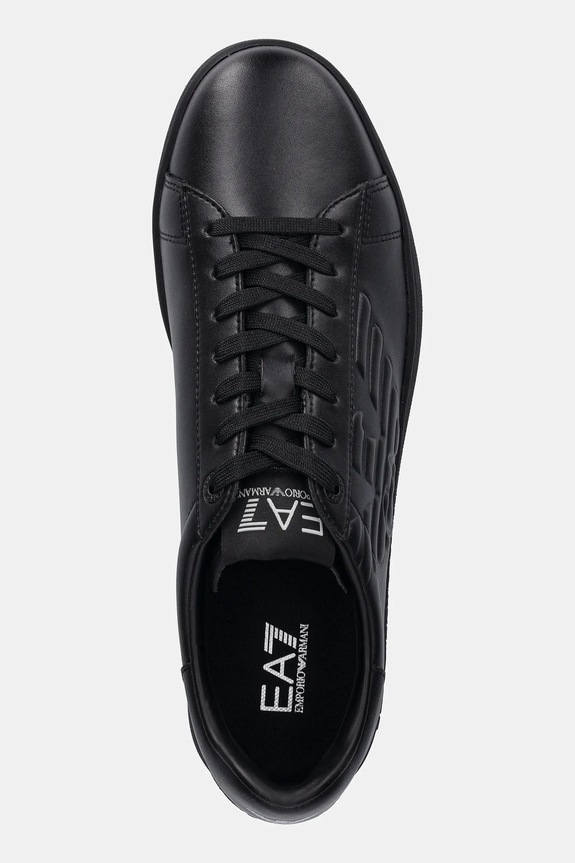 Kožené tenisky EA7 Emporio Armani čierna AF10848.7X000331