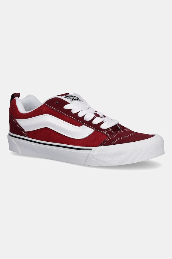 Vans velúr teniszcipő Knu Skool lapos burgundia VN000D22BRD1