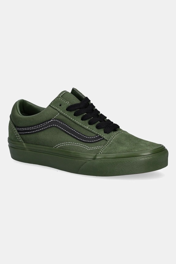 Σουέτ sneakers Vans Old Skool υφασμάτινο πράσινο VN000D6W2031