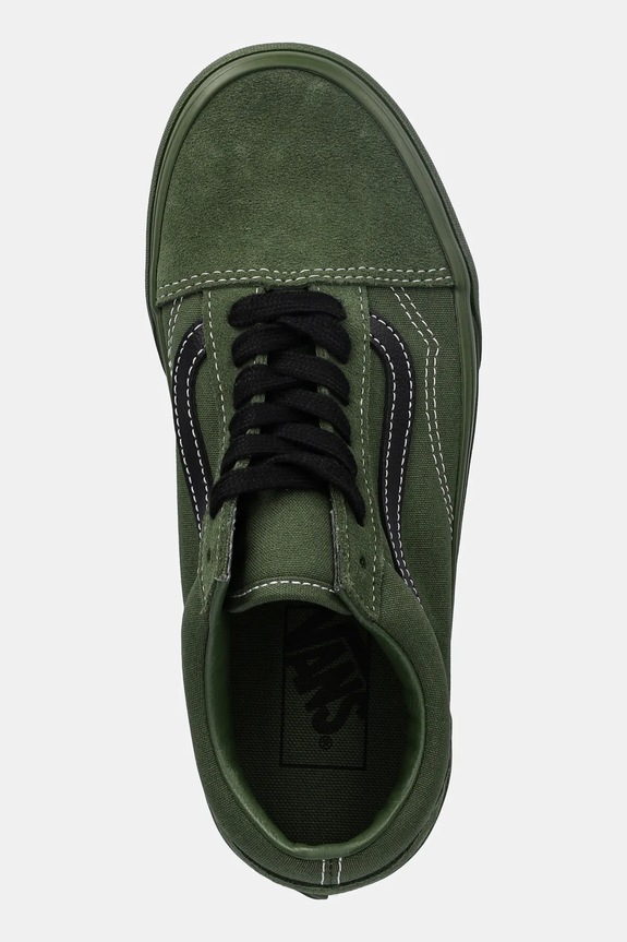 Σουέτ sneakers Vans Old Skool πράσινο VN000D6W2031