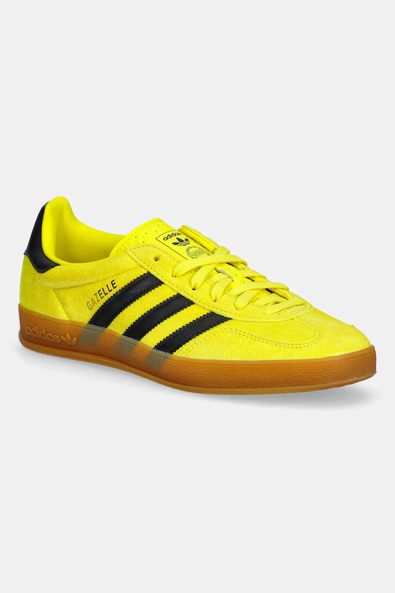 Tenisice od brušene kože adidas Originals Gazelle Indoor imitacija zrnate kože zlatna JR6303