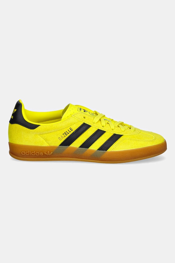 Tenisice od brušene kože adidas Originals Gazelle Indoor JR6303 zlatna AW25