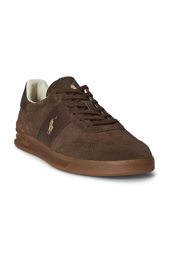 Polo Ralph Lauren leather sneakers Hrt Aera Pp 809973707001.200 brown