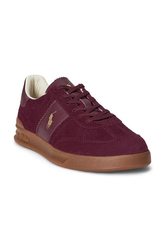 Polo Ralph Lauren sneakers in camoscio Hrt Aera Pp 809973707003.600 granata
