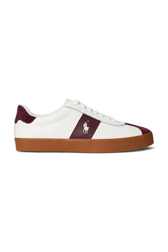 Polo Ralph Lauren sneakers din piele Court Vlc Pp plată alb 816974111001.101