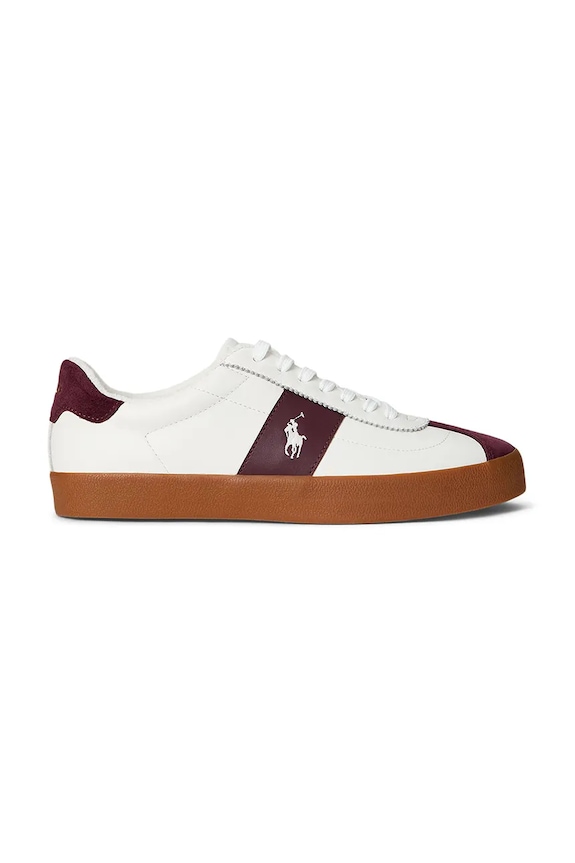 Polo Ralph Lauren sneakers din piele Court Vlc Pp plată alb 816974111001.101