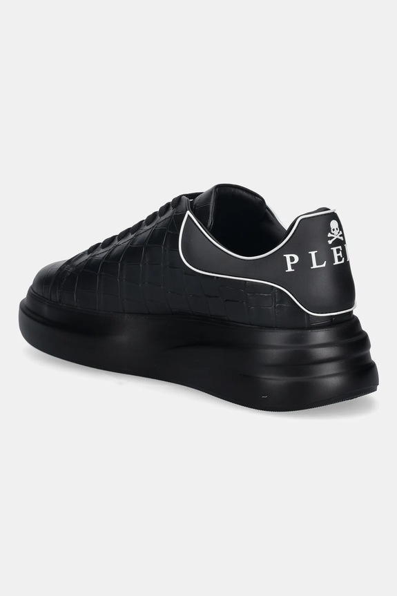 Cipők Philipp Plein bőr sportcipő Megastar USC0771.PLE005.0202 fekete