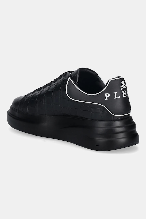 Cipők Philipp Plein bőr sportcipő Megastar USC0771.PLE005.0202 fekete