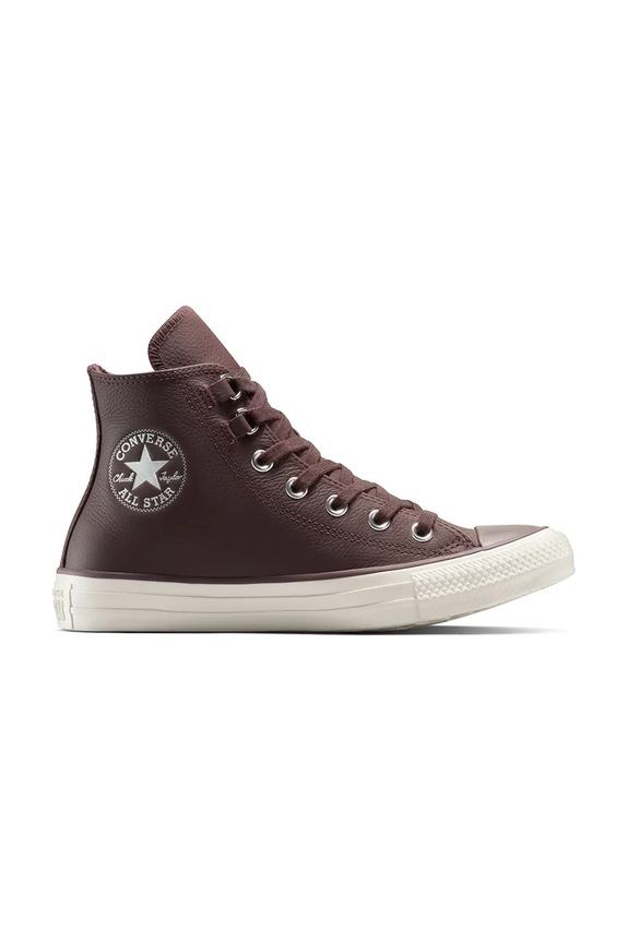 Converse teniși de piele Chuck Taylor All Star plată maro A13027C