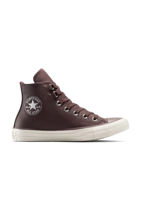 Converse teniși de piele Chuck Taylor All Star plată maro A13027C
