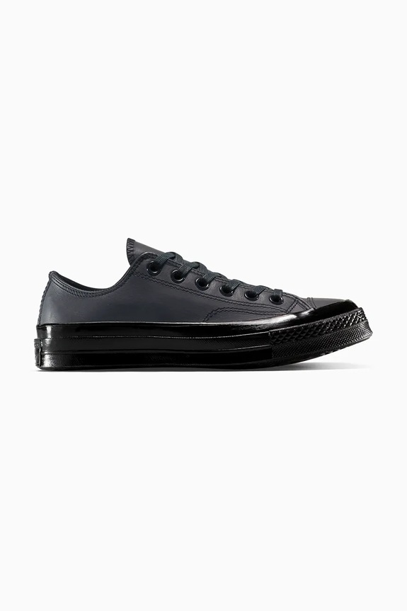 Kožené tenisky Converse Chuck 70 plochá čierna A15551C
