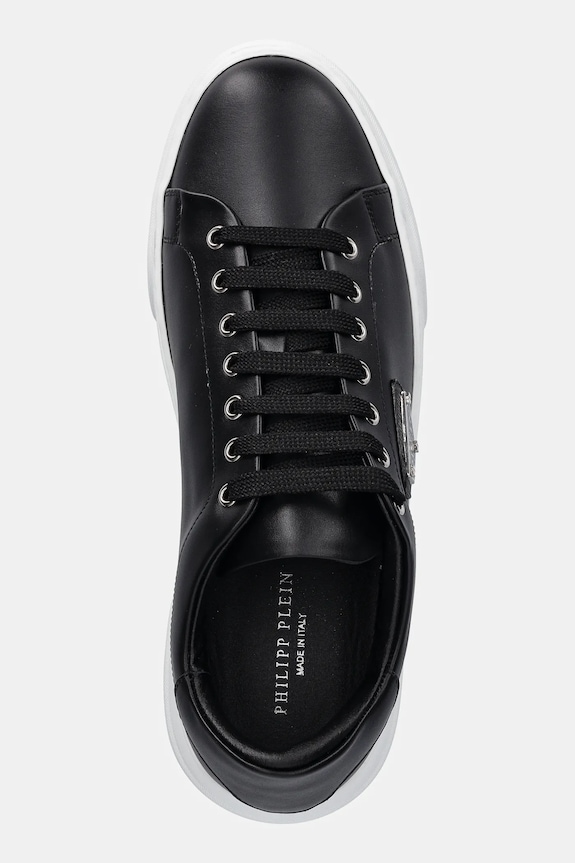 Шкіряні кросівки Philipp Plein Iconic чорний USC0701.PLE075N.02