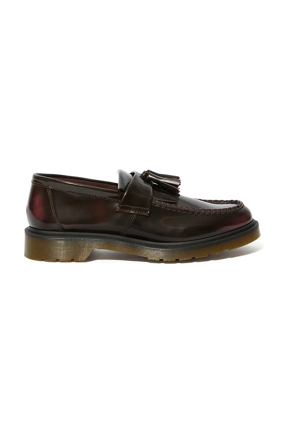 Кожени мокасини Dr. Martens Adrian Tassel Loafer равен бордо DM14573601