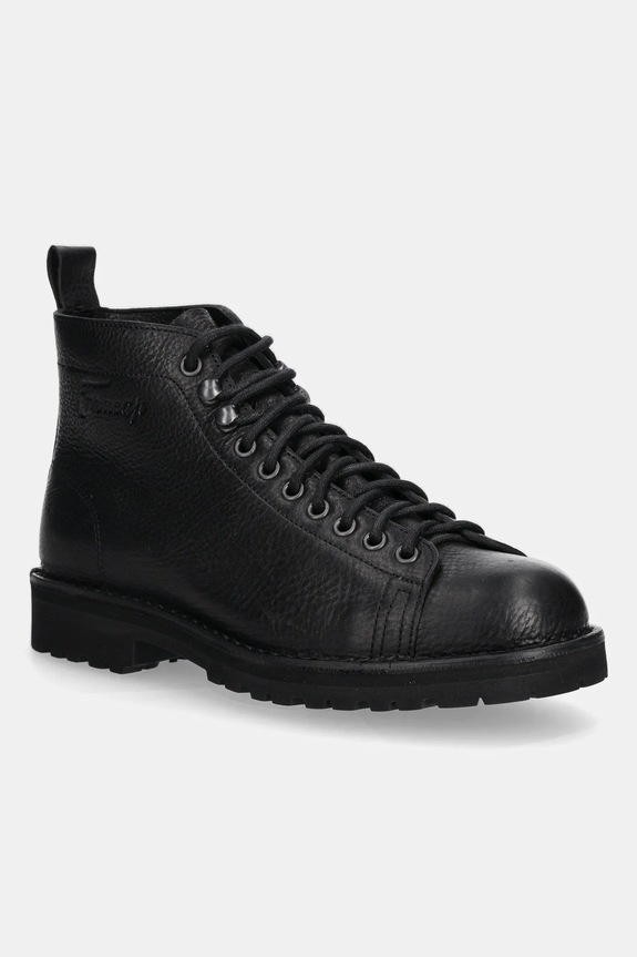 Кожени половинки обувки Fracap Monkey R200 равен черен MAGNIFICO.R200.MONKEY