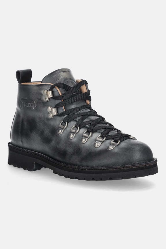 Кожени обувки Fracap Magnifico M120 Vintage Bold равен сив MAGNIFICO.M120.VINT.BOL